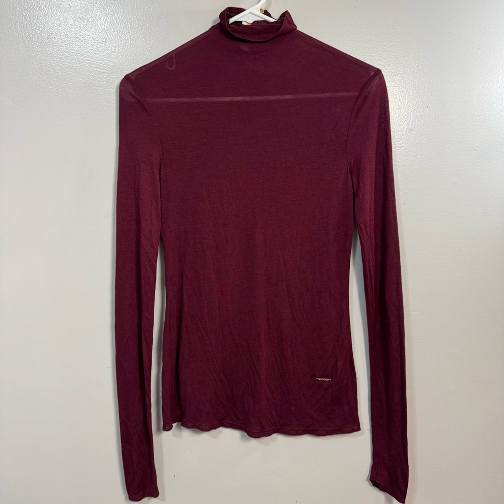 Tory Burch Burgundy Turtleneck